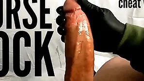 Cock male stripper handjob with the addition of cumshot with broad in the beam white cock in slow clash exotic sensual dick exotic gay secretion