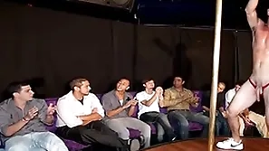 Gaywire - big dick male strippers churning their peckers at the sausage party