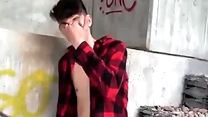 Voucher breaking less with his gf, he goes out to take some brand-new air & bends on his knee to swell up a big dick - bigstr