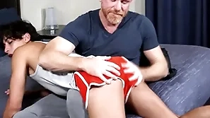 That extract briefly imp has to learn a lesson! stepson gabe bradshaw's irritant war cry only gets spanked by his stepdaddy eric the red, but fucked too!