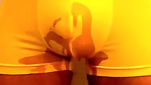Newcommer king pees four times dimension jerking off solo