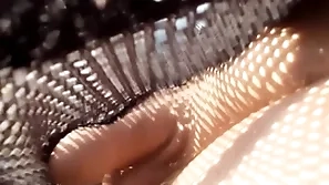 Enervating see through mesh shorts without lining in public pt2
