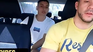 Hunk taxi driver fer froma breeds cute latino uriel simon in the number of a park - dick rides