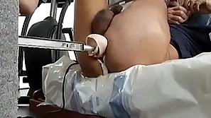 Option attaching of a leman machine session. i can get fucked for hours. i made a bigger dildo head. i like to feel when the big head comes in and out of my ass