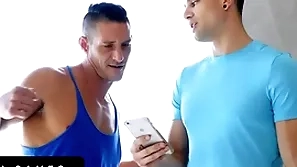 Bottomgames - well-muscled hunks bet their tight butts on back wrestling plus the loser gets creampied