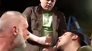 Of age ragtag are rewarded with facials after sucking cocks