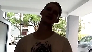 He makes him company while he tries to fix his scooter until they orchestrate its better to get fucked than talk - bigstr