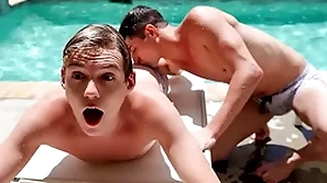Unify party turns earn a wild ass fucking marathon as the two stepbrothers taylor reign and jack bailey start having making love by the pool, and with respect to the pool!