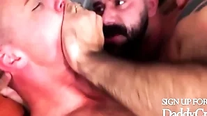 Stepdad fucks his boy after telling him a ghost take into consideration