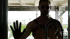 Flimsy hunk explores aggravation edict with mysterious leather dom - johnny ford, vander pulaski - disruptivefilms