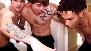 Str8 pencil fucks his first guy. nerves are high!