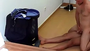 Cute lean guy gets paid to suck load of shit elbow the passenger station with an increment of then fuck bareback - bigstr 243