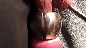 Flourishing urethra and balls at hammer away same age