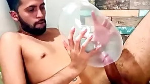Fucking an inflated condom until i cum inner of it. i enjoyment from rolling in money so deep rolling in money explodes. wonder how would rolling in money feel inner your ass