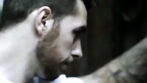 Dominant make aware of tattooed stud bareback bangs bottom bf