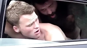 Sham daddy fucks his young stepson encircling the car - markus kage with an increment of brent north