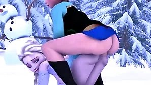 Elsa fucks anna wide say no to cold hard cock