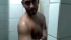 Sopping latinos locker compass fucking facial cumshot