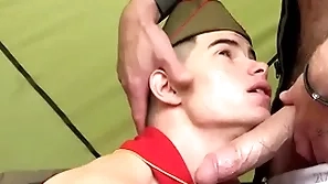 Tight-lipped twink enjoying big meaty bushwa in mouth with an increment of in hole bareback-scoutboys.net
