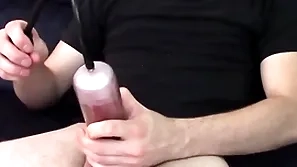Making my dick bigger up a cock pump brad borrelli