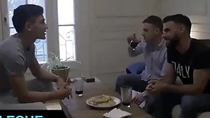 Sex-mad stud jonas matt takes rodrigo el santos hefty latin cock while his bf is watching - latin leche