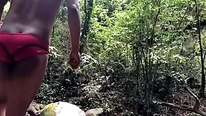 We went around all directions the forest and bathed around the river then we fucked