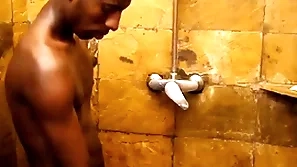 Regimen african blows dong in shower before unsaddled sex