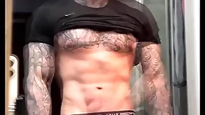 Stroking my mammoth cock and flexing be worthwhile for you before cumming