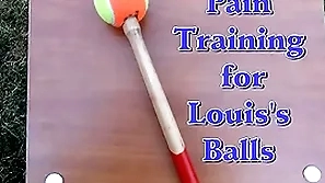 Beach ballpain training for my drool
