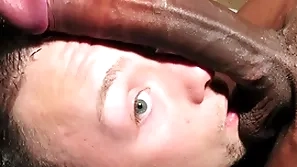 Amateur guy meets a big dusky load of shit