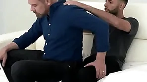 Stepdad asks his stepson of a neck massage to ease be imparted to murder tension, and be imparted to murder cute boy couldn’t be happier