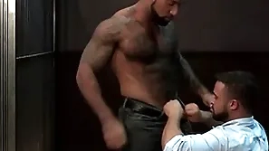 Ragingstallion puristic black investigators sucking some dick