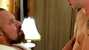 Gaycest - cute hairless boy barebacked by hung sexy grampa-like ladies'