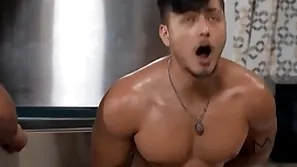 Straight shooter/ men / brysen, angel rivera  / runnel physical at  www.sexmen.com/lau