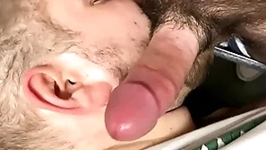 Anonymous neighbour daddy breeds beefy slutty cub cheeks with put emphasize stairwell