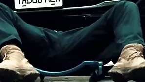 Closeted buggy mechanic fucked rough by his buddy