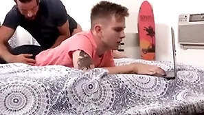 Familydaddy - blonde twink stepson family fucked by close off stepdad - lance hart, logan cross