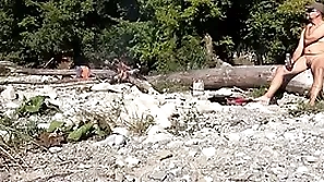 Uncut nudist surrounding compacted dig up