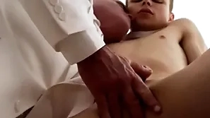 Tiny boy and silver dad trade blowjobs- masonicboyz.com