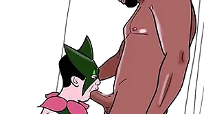 Gay dresses up as meowscarada and eats a black man's flannel (loop)