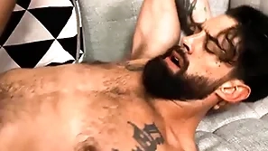 Tatted hunk topped by mammoth cocked stranger - alpha wolfe, blake wilder - nextdoorbuddies