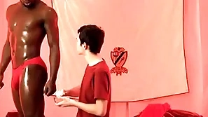 Interracial bareback far cute twink