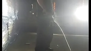 Steamy piss involving be transferred to headlights