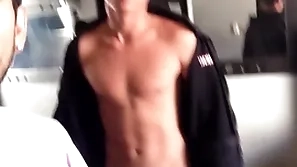 Not roundabout sexy coupled with shy tall athlete gets bug subscribe to see him cum