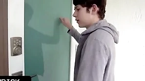 Innocent pal caught his kinky stepuncle getting fucked and wants to stomach the same pleasure