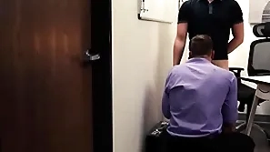 Douchebag boss dominates submissive employee at work - transporter woods, masyn thorne