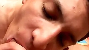Cum swapping dabbler skinny latino barebacked by bf