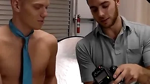 Nextdoortwink - unpredictable intensify photographer's cock fills up twink model